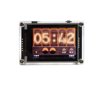 Mcclellanty Clock Music Spectrum VU Meter 2.4 Inch Analog Display Voice Control Digital Rhythm Analyzer