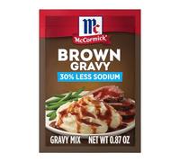 McCormick 30% Less Sodium Brown Gravy Mix, 0.87 oz