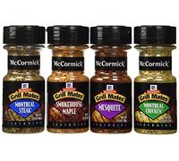 McCormick GRILL MATES 4 Pack Smokehouse Maple - Montreal Steak - Roasted Garlic & HERB - Mesquite SEASONINGS Gift Pack