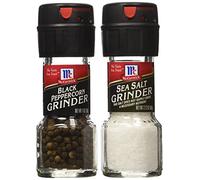 McCormick's Sea Salt Grinder 2.12 oz and McCormick's Black Peppercorn Grinder 1.0 oz