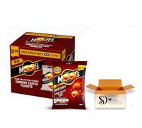 McCoy’s Coated Peanuts Variety Pack 16 x 55g | Salt & Malt Vinegar and Flame Grilled Steak Flavours | Crunchy Coated Peanut Snacks | Savoury Sharing Multipack (Flame Grilled Steak)