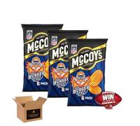 McCoy’s Crisps Multipack 6 Packs in 1 Pack- Crisps in Bold Flavours - Lunchbox Snacks, Party Sharing, Flavor Snack Variety | Crunchy Snacks for All (Pack 3, 6xSecret Burger Sauce)