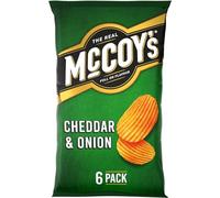 McCoy's Cheddar & Onion Multipack Crisps 6 Pack