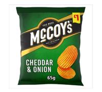 McCoy's Cheddar & Onion Sharing Crisps 65g, x Case of 20