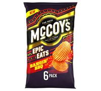 McCoys Epic Eats Bangin BBQ Multipack Crisps 6 Pack Multipack BOX of 20 Fu
