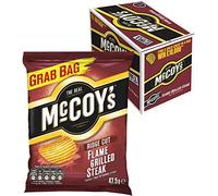 McCoy's Flame Grilled Steak Crisps 47.5g Grab Bag, Case of 36
