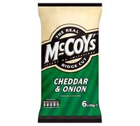 McCoy's Ridge Cut Crisps - Cheddar & Onion (6x30g) - Pack of 2