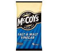 McCoy's Ridge Cut Crisps Salt & Vinegar 6x6x30g