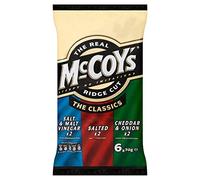 McCoy's Ridge Cut Crisps Variety 30g x 6 per Pack - Pack of 2