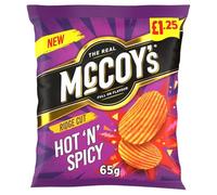 McCoy's Ridge Cut Hot 'N' Spicy Sharing Crisps 20 x 65g PMP Packs