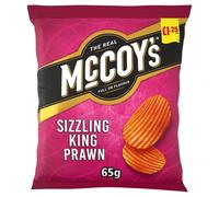 McCoy's Sizzling King Prawn Sharing Crisps 65g (Pack of 20)
