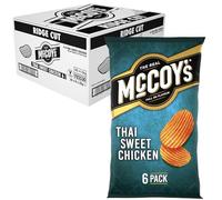 McCoy's Thai Sweet Chicken Multipack Crisps 6 Pack (Pack of 20) - Fully loaded with flavour, iconic ridged crisp, unmistakable crunch.
