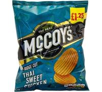 McCoy's Thai Sweet Chicken Ridge Cut Crisps 65g - Box of 20 (Price Marked)