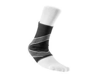 McDavid 5115-4 Way Elastic with Gel Buttresses Ankle Sleeve - Non-Neoprene Compression Ankle Support
