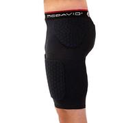 McDavid 737/7991 Thudd/Wrap-Around Padded Compression Shorts for Hip, Tailbone & Thigh Protection and Support - Ideal for Contact Sports (One Pair)