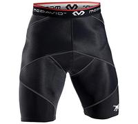 Mcdavid - 8200R - Compression Shorts - Cross Compression Technology - Adult Men's - Warm & Stabilise Muscles - High Stretch - Fitness, Running, Football, Martial Arts (8200R) Black