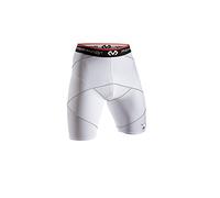 McDavid Men's Cross Compression Shorts, White, Small