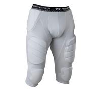 McDavid Rival Integrated 7-Pad 3/4 Tight, Maximum Coverage & Comfort with Hard-Shell Thigh Guards, Great for Football & Lacrosse (Adult)
