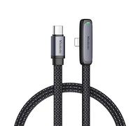 mcdodo 6FT USB C to Lightning Cable 90 Degree Right Angle USB-C to Lightning Charging Cable with LED Indicator Light Compatible with iPhone 14 13 12 11/Pro/ProMax/Plus, iPad, AirPods, iTouch