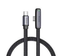 mcdodo 6FT USB C to USB C Cable 90 Degree Right Angle Type-C Charging Cable with LED Indicator Light Compatible with iPhone 17 16 Series, Galaxy S23/S22+Ultra, iPad, MacBook and More