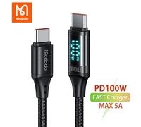 Mcdodo LED Digital Display 100W USB C to USB C Fast Charger Cable PD 5A Charging
