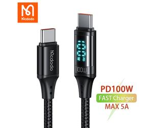 Mcdodo LED Digital Display 100W USB C to USB C Fast Charger Cable PD 5A Charging
