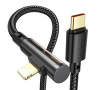mcdodo USB C to Lightning Cable 90 Degree 36 W 1.2 m Transparent - Fast Charging Cable & Data Cable for iPhone 14/13/12/11/XS/XR/X/8/8 Plus, iPad Pro, iPad Air, iPad Mini, AirPods Pro
