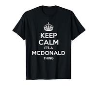 MCDONALD Surname Funny Family Tree Birthday Reunion Gift T-Shirt