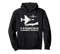 McDonnell Douglas F-4 Phantom II Blueprint Aircraft Pullover Hoodie