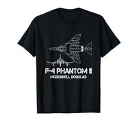 McDonnell Douglas F-4 Phantom II Blueprint Aircraft T-Shirt