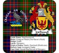 McDonnell of Glengarry Scottish Clan Scotland Square Fridge Magnet Fantastic Souvenir