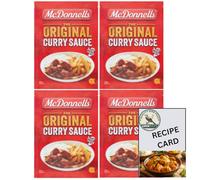McDonnells Original Curry Sauce Sachet 82g Pack of 4 includes Greenest Recipe card