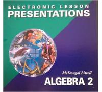 McDougal Littell High School Math: Electronic Lesson Presentations CD-ROM Algebra 2