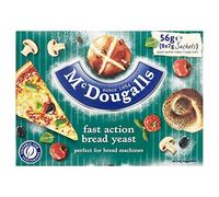 McDougalls Fast Action Bread Yeast Sachets, 56 g