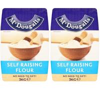 McDougalls Self Raising Flour Pre-Sifted For Lighter Bakes, 3 Kg Bag (Pack of 2)