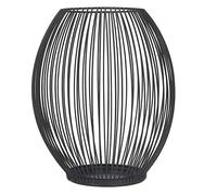 MCDSAJ Black Candle Holder, Metal Candle Holder Retro Style Decorative Iron Large Cage Candle Holder Table Accessories