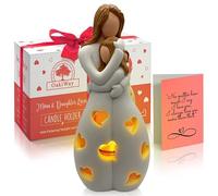 MCDSAJ, Candle Holder Statue W/Flickering Led Candle - Birthday, Mothers Day, Daughters from Mothers Gifts, Mother of The Bride, Bday, Christmas Sympathy Presents