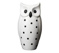 MCDSAJ Ceramic Farmhouse Owl Vase,6.7 inch Matte Multi-Purpose Ceramic Owl Planter for Weddings, House Warming, Home Office, Wonderful Accent Piece for Coffee Tables or Side Tables.