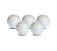 MCE-Commerce A30805 Polystyrene Ball Diameter 8 cm Made of Polystyrene, Smooth and Durable, Pack of 5 for Crafts, Model Making, Creative Projects, White