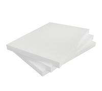 MCE-Commerce A3996033 Polystyrene Sheets Rectangular A4 210 x 297 x 2 cm Pack of 3 for Crafts, Model Making, Creative Projects, Styrofoam, White
