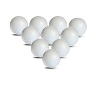 MCE-Commerce Styrofoam Balls, Diameter 5 cm, Made of polystyrene, Smooth and Durable, 10 Pieces for Crafts, Model Making, Creative Projects, White, Ø 5 cm-10 Stück