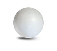 MCE-Commerce Ball, Diameter, Made of polystyrene, Smooth and Durable, 1 Piece for Crafts, Model Making, Creative Projects, Styrofoam, White, Ø 15 cm-1 Stück