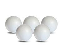 MCE-Commerce Styrofoam Ball, Diameter, Made of polystyrene, Smooth and Durable, 5 Pieces for Crafts, Model Making, Creative Projects, White, Ø 10 cm-5 Stück