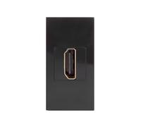 MCE720B HDMI Socket Outlet Modular Wall Outlet Flush Mount (HDMI Socket, Black)