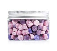 Mceal 200 Pieces Sealing Wax Beads Purple Mix Three Colors