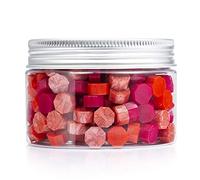 Mceal 200 Pieces Sealing Wax Beads Red Mix Three Colors