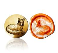 Mceal Wax Seal Stamp Head, 3D Embossed Relief for DIY Crafts, Wedding Invitations, Gift Wrapping,Animal Pet & Beasts Collection Fox