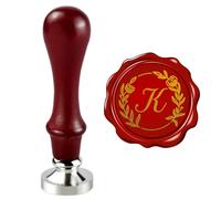 Mceal Wax Seal Stamp, Silver Brass Seal 25mm Dia, Wedding Invitation, Cards Envelopes, Gift Wrap Initial, Christmas Thanks Giving, Alphabet Letter K