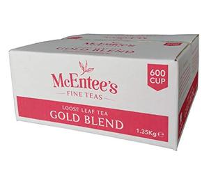 McEntee's Irish Loose Leaf Gold Blend Tea - Catering 1.35Kg - 600 Cup - Expertly Blended in Ireland to give that Perfect Cup of Tea. A Traditional Blend of Assam and Kenyan Tea. A Taste of Home.