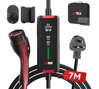MCEVKELN ev charger Type 2 to 3 PIN - 3Pin to Type 2 3kW 7M| 1-Phase| 13A Mode 3 Charging Cable | Switchable Current 6A-13A, EV Mobile Charging Station for Electric Cars & Hybrid Sock